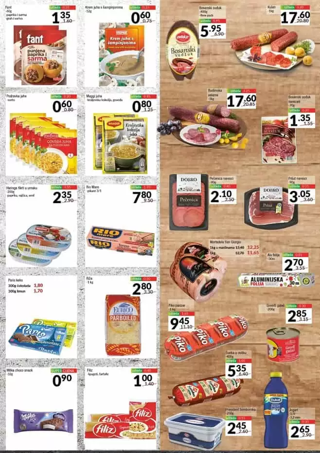 Suhomesnati proizvodi na snizenju u fis-u.