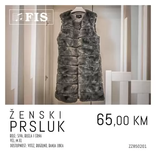 zenski prsluk u fisu