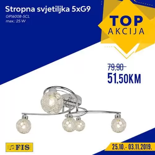 stropna svjetiljka na akciji. samo top artikli u fosu.