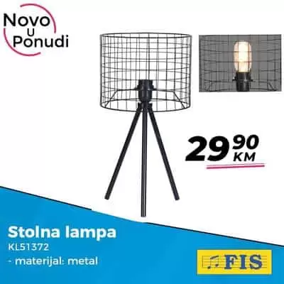 stolna lampa. Novo na odjelu rasvjete u fis-u.