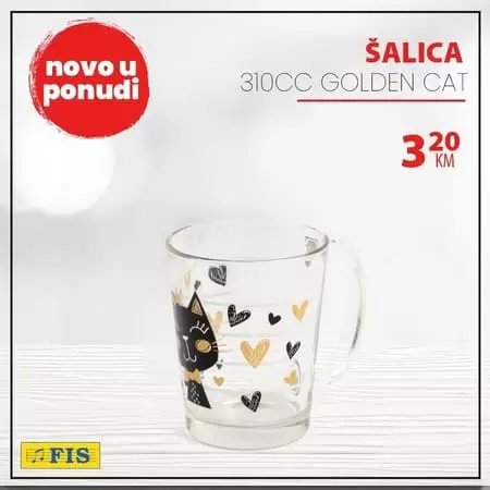 solja sa motivima maca. super akcija u fiisu. samo 3,20 KM.