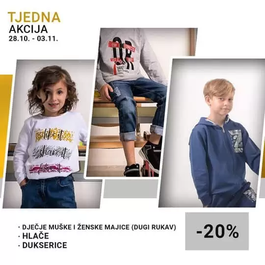 Fis sedmicna super akcija djecija osjeca snizena 20%. 