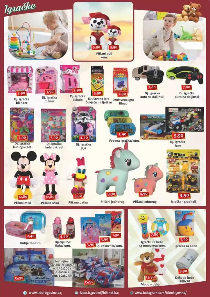 izbor trgovine akcijski katalog. igracke za djecu su na snizenju.