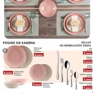 servis za jelo. tanjiri plitki i duboki.