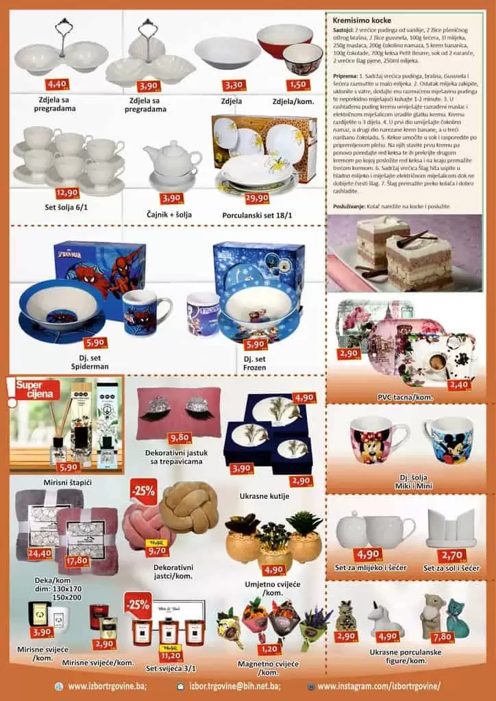 izbor trgovine akcijski katalog. kuhinjski pribor i posudje. odlicna akcija.