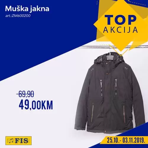 fis top akcija muska jakna