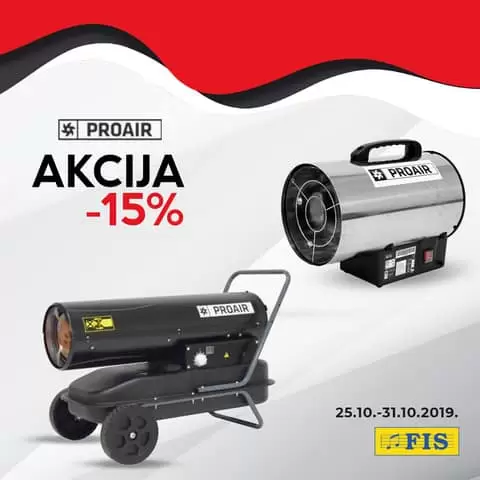 proair grijaci snizeni 15%. idealno za velike prostore u zimskim uslovima.