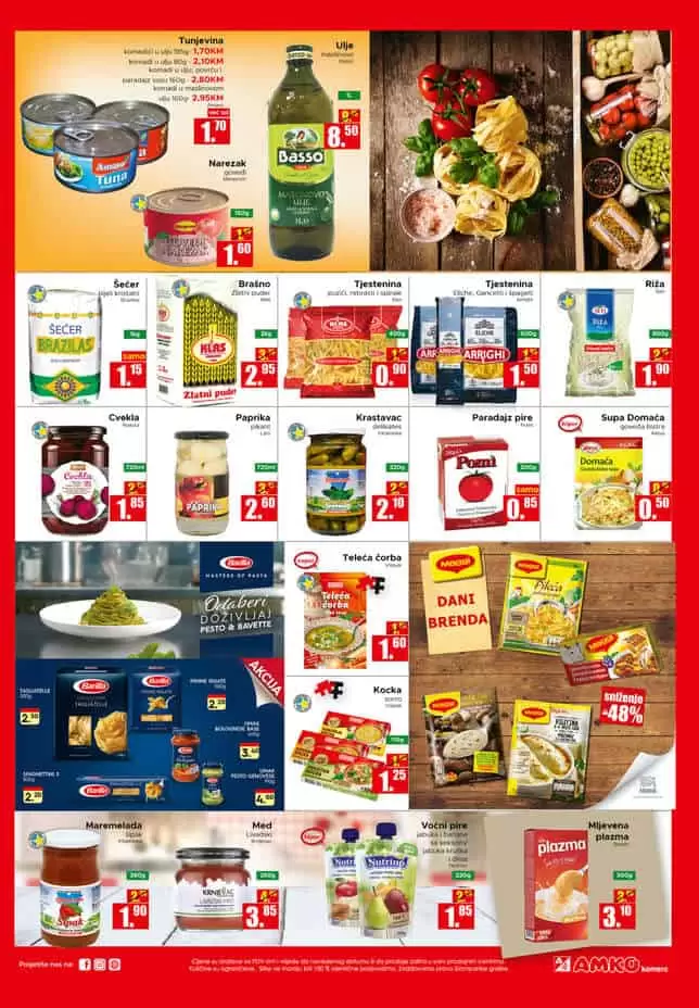 Amko kataloska akcija. barilla na akciji