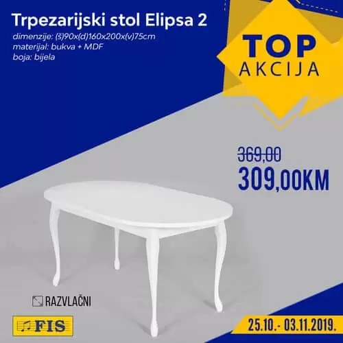 trpezarijski stol fis top akcija
