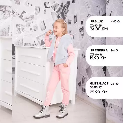 trenerka prsluk, super odjevne kombinacije za vase djevojcice