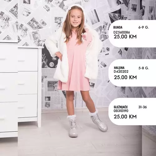 haljinica, bundica odlicne odjevne kombinacije za nase curice samo u fis objektima