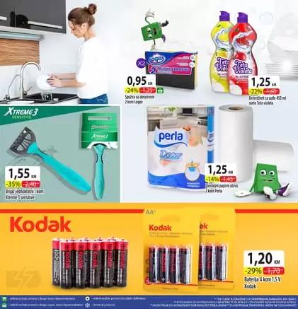 Bingo dodatno snizeno, super akcija za pocetak sedmice deterdzent bic, kodak