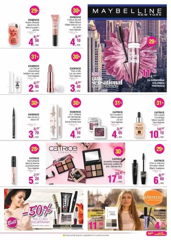 cm akcijski katalog. dekorativna kozmetika. make up popust. akcija