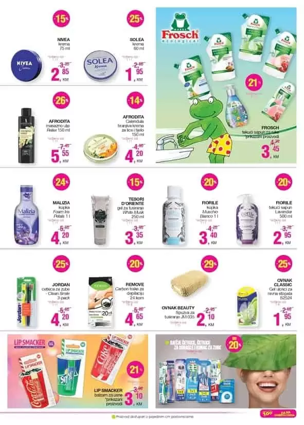 cm akcijski katalog. njega kose. njega tijela.