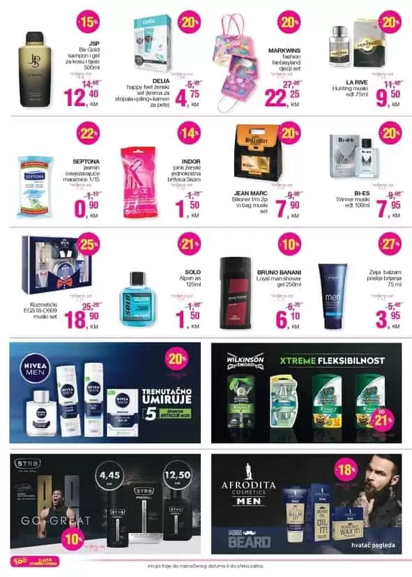 cm akcijski katalog. muska njega