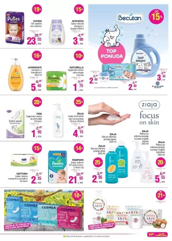 cm akcijski katalog. njega koze je vazna. njega tijela. super ponuda.
