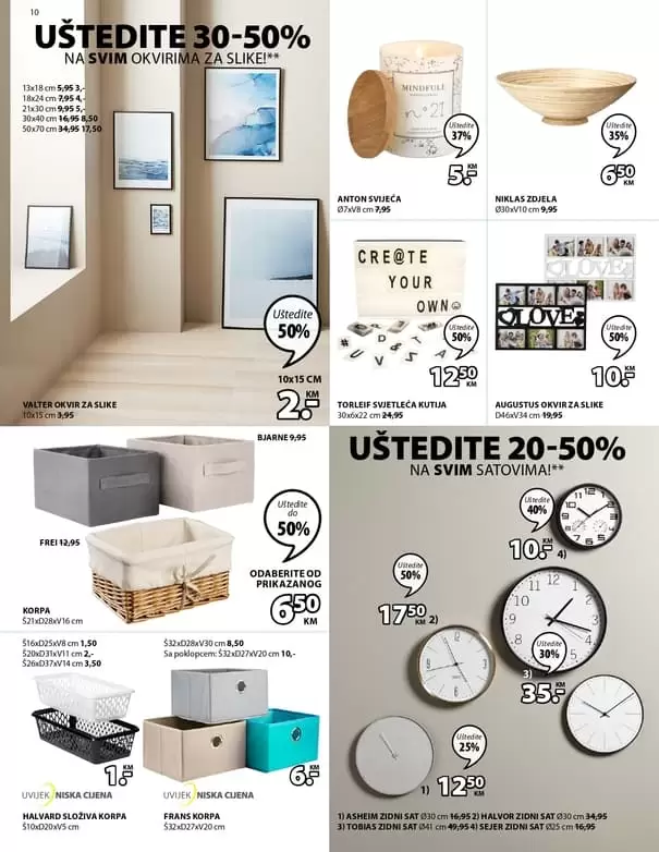 odlaganje korpe. jysk akcijski katalog