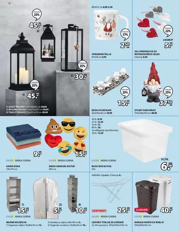 novogodisnji asortiman. Jysk akcijski katalog