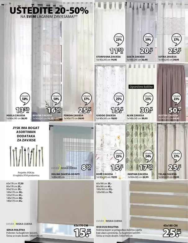 Super dani u JYSK-u, uštedite do 60%! Prolistajte novi JYSK letak - ponude