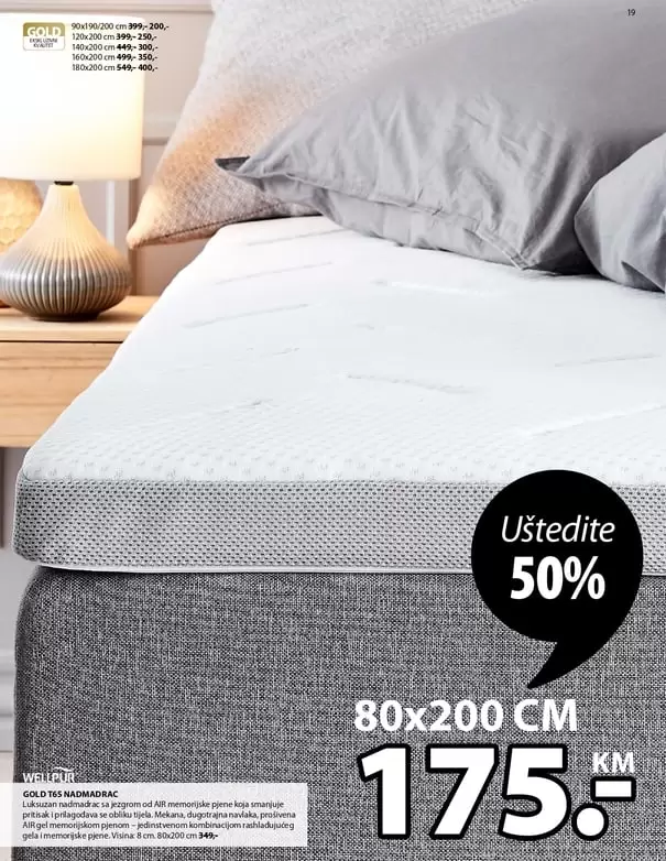 Jysk akcijski katalognadmadrac