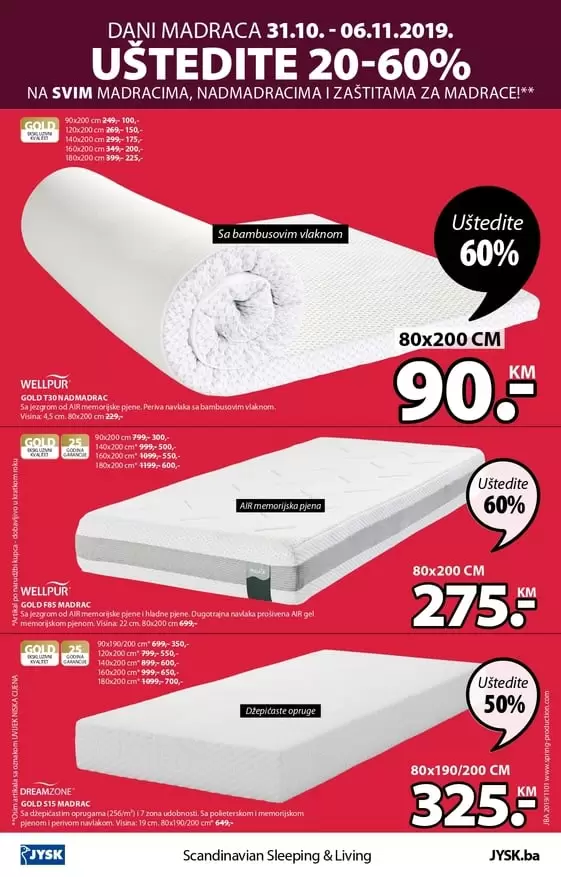 nadmadrac, madrac. super akcija jysk. 