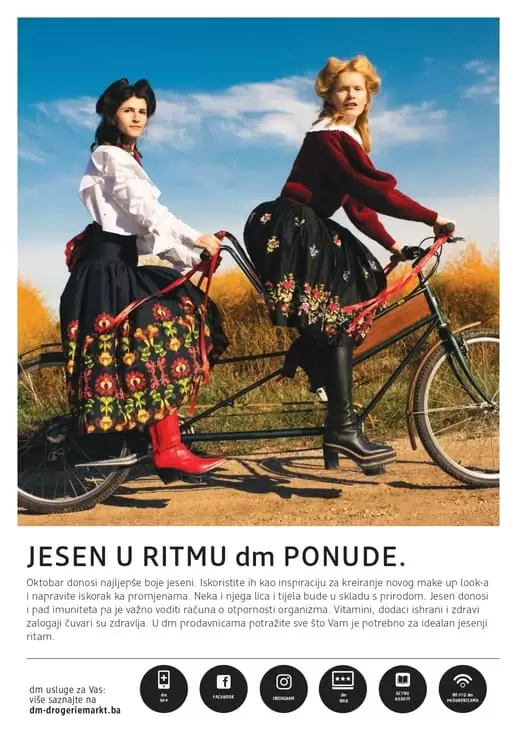 U novom dm drogerie markt katalogu pogledajte aktuelna snizenja i informisite se o novitetima. Docekajmo jesen u ritmu dm ponude.