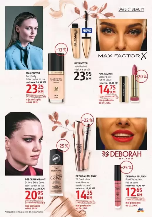 Novi dm katalog donosi snizenje make up-a. Max factor ili Deborah, pitanje je sad? Koja maskara je vas favorit.