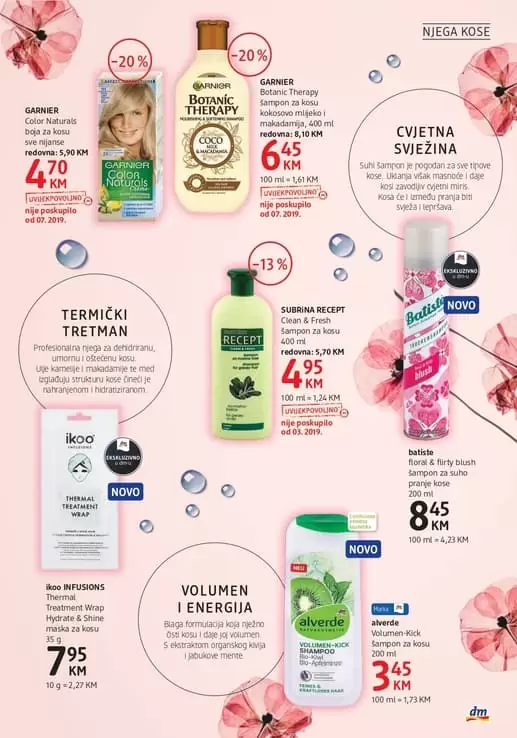 TERMIČKI TRETMAN Profesionalna njega za dehidriranu, umornu i oštećenu kosu. Ulje kamelije i makadamije te med izglađuju strukturu kose čineći je nahranjenom i hidratiziranom. Garnier. color naturals farba za kosu na akciji.