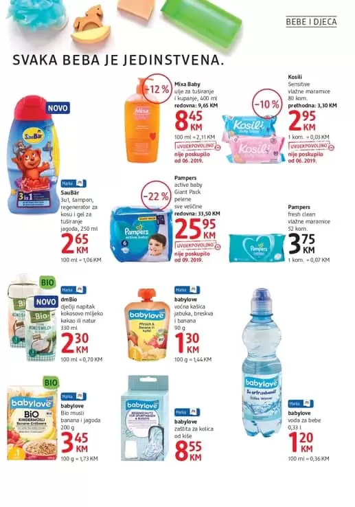Svaka beba je jedinstvena. jedinstena akcijska ponuda u dm-u ceka na vas, Pozurite na akciji je pampers, kosili, babylove i jos mnogo mnogo toga. Akcija pelena.