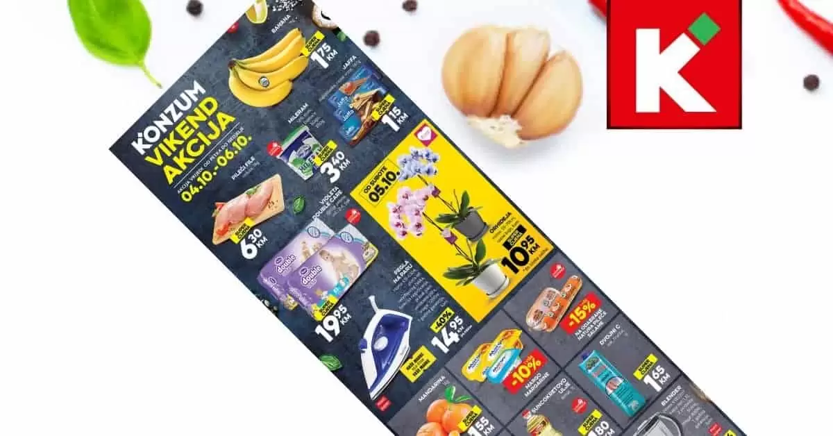 Konzum, vikend akcija 4.-6.10.2019. godine