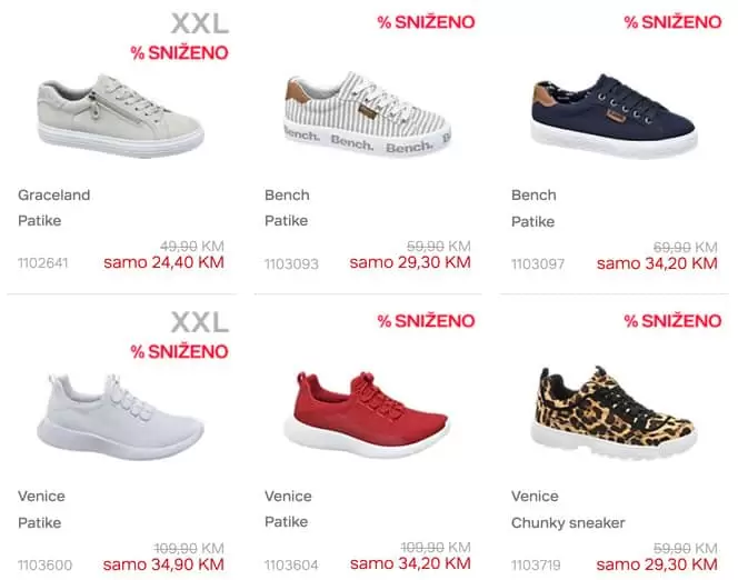 deichman sniženje obuće tene