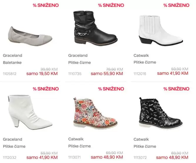 deichman sniženje obuće plotke cizme