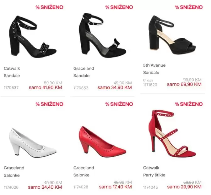 deichman sniženje obuće cipele na petu