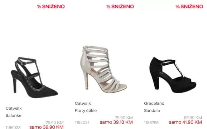 deichman snizenje obuce