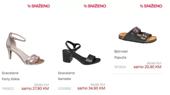 deichman sniženje obuće sandale