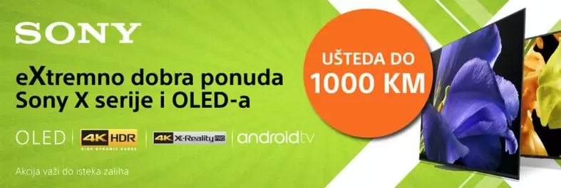 SONY TV LED Sony Oled ušteda do 1000 KM technoshop naslov