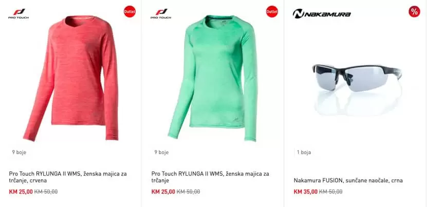 sportke naocale u intersportu na snizenju