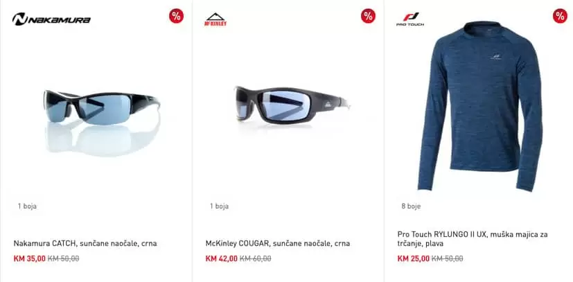 sportske majice u intesportu na akciji