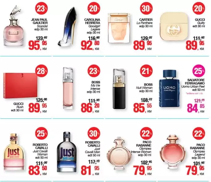 ponuda koju ne smijete propustiiti. cm je pripremio za vas super akciju parfema i toaletnih voda.