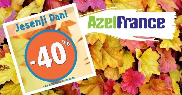 Za sve ljubitelje Azel Franc-a imamo super ponudu! Počela velika jesenja akcija! Čak -40% na odabrane artikle! Sniženje koje se ne propušta!