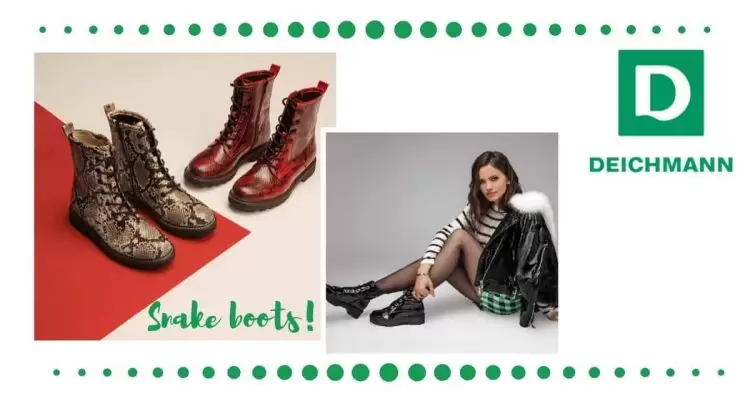 Snake boots by Milica pavlocic. Deichmann kolekcija