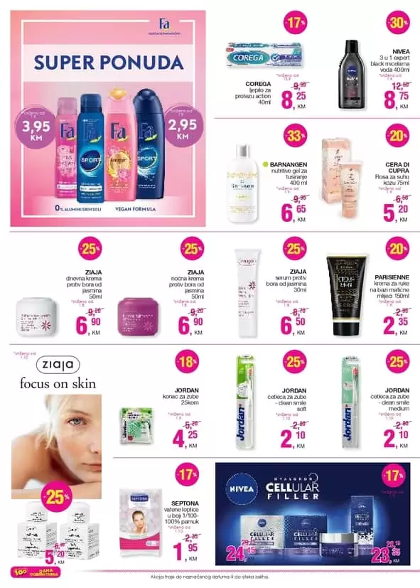 njega lica, njega kose. super akcija.