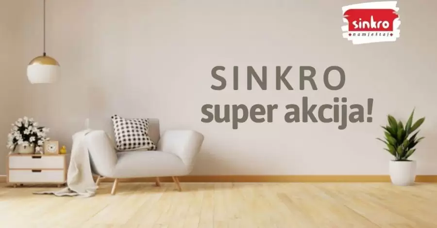 sinkro namjestaj super akcija. besplatna dostava