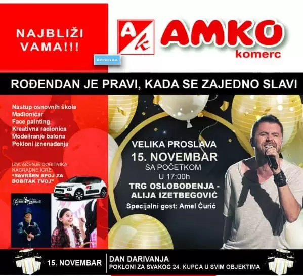 Amko slavi rođendan! Specijalni gost: Amel Ćurić