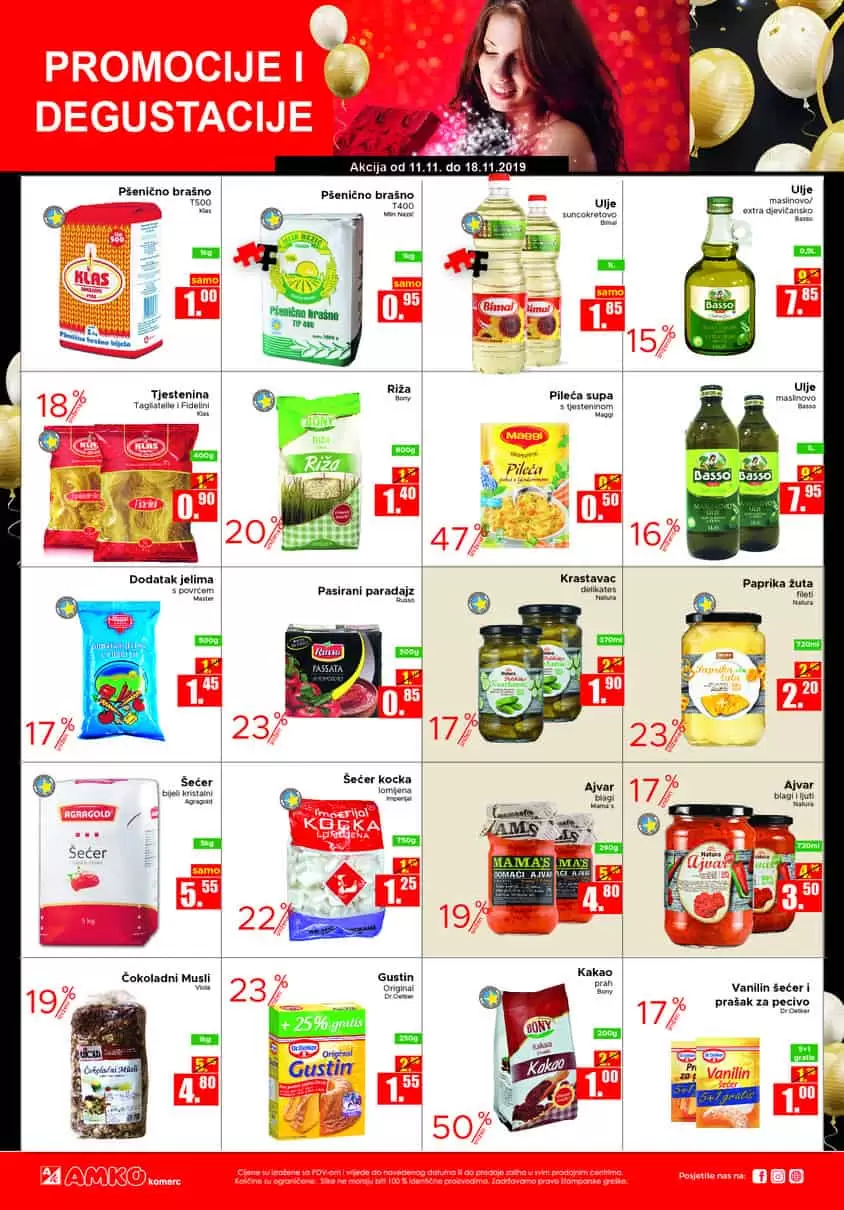 24 godine sa Vama! Veeelika rođendanska proslava.  Svi na Trg Oslobođenja - Alija Izetbegović, 17:00 - 20:00 h   Očekuje Vas!  Nastup osnovnih škola: (hor, recital, folklor, ples,...)  Mađioničar Kenan Imamović  Plesni klub Just dance  Zumba instruktor Jasmin Begović  Specijalni gost: Amel Ćurić  Od 17:00 - 20:00 - face painting, kreativna radionica, modeliranje balona, društvene igre, ... amko komerc  super akcija. akcijsi katalog. snizeno