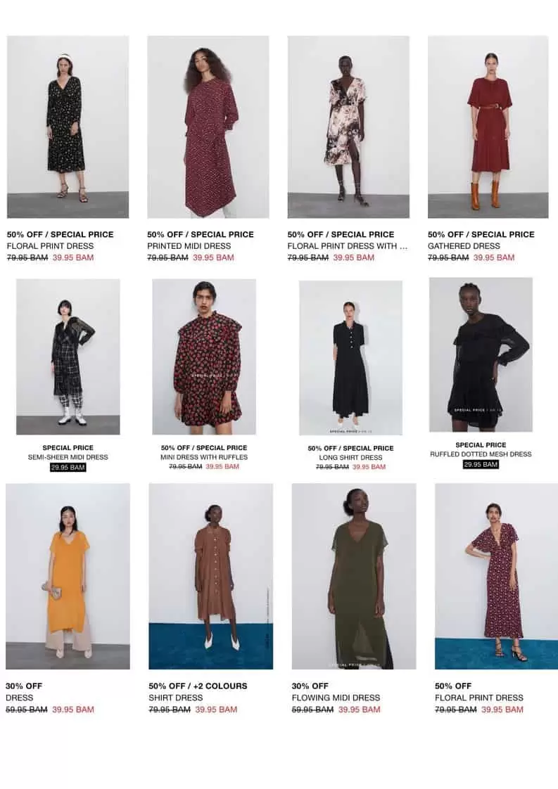 zara snizenje haljina