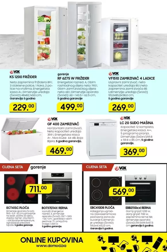 domod akijski katalog. super akcija. snizenje. snizeno. borajte samo najbolje za svoj dom. popusti. najbolji popusti u bosni i Hercegovini. super snizenje. volim akciju. usteda novca. usteda vremena. radno vrijeme domod.  zamrzivac, napa