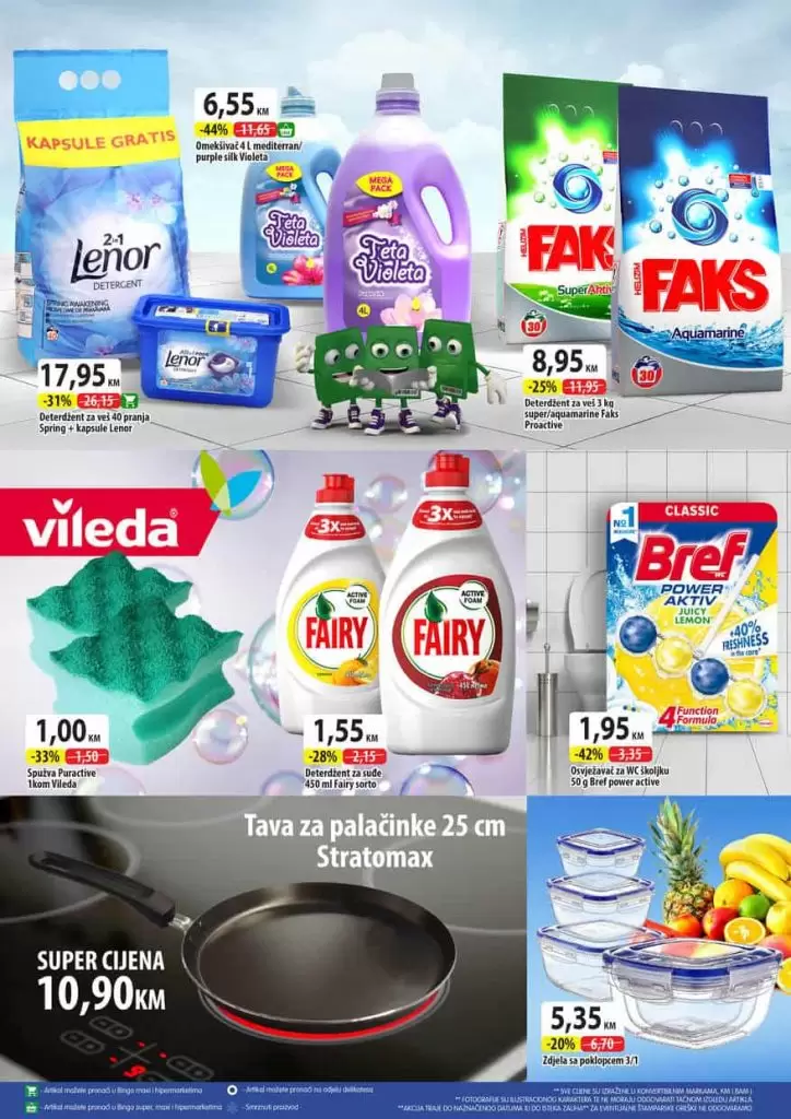 Vikend akcija u periodu od 7. do 10. novembra je u toku. Ne propustite odlična sniženja na Vaše omiljene artikle. Jer vrijeme je da se opustite i uživate u shoppingu po odličnim pogodnostima. snizenje prehrane. snizeno. super akcija. akcijski katalog. deterdzent za ciscenje sudja. najbolji deterdznt iskustva.