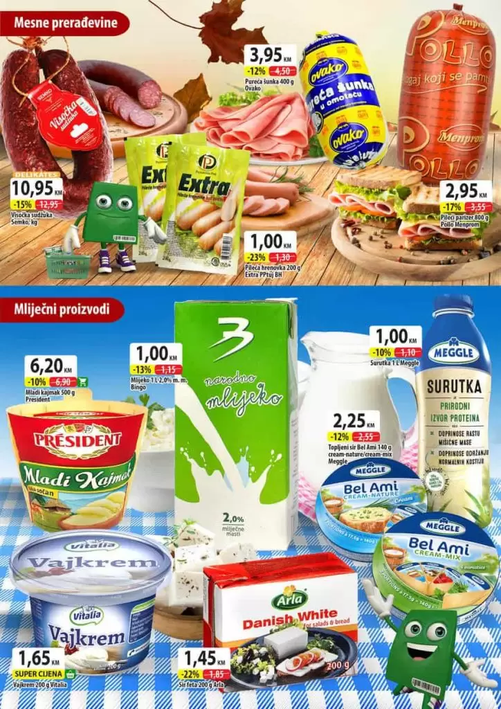 Vikend akcija u periodu od 7. do 10. novembra je u toku. Ne propustite odlična sniženja na Vaše omiljene artikle. Jer vrijeme je da se opustite i uživate u shoppingu po odličnim pogodnostima. snizenje prehrane. snizeno. super akcija. akcijski katalog.