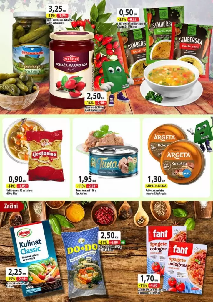 Vikend akcija u periodu od 7. do 10. novembra je u toku. Ne propustite odlična sniženja na Vaše omiljene artikle. Jer vrijeme je da se opustite i uživate u shoppingu po odličnim pogodnostima. snizenje prehrane. snizeno. super akcija. akcijski katalog. tesco u bongu snizen.